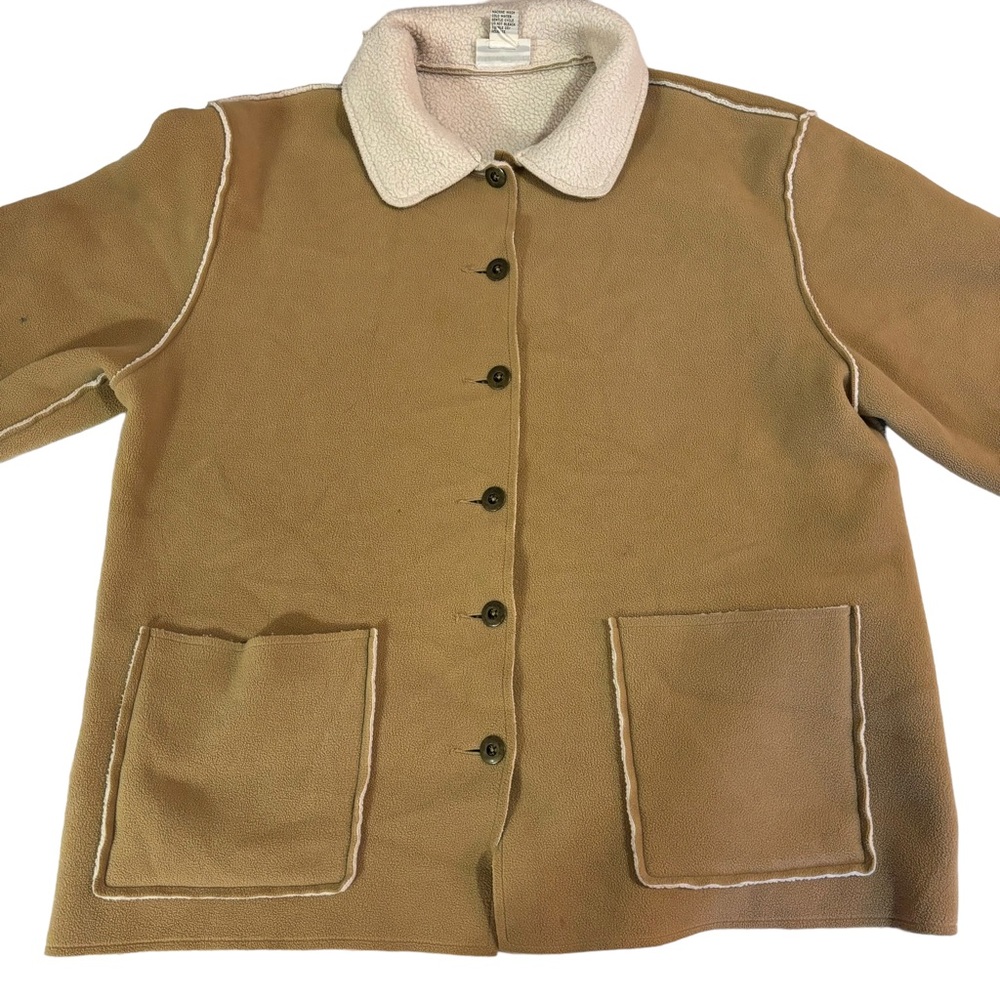XL Oversized Tan Coat Alfred Dunner